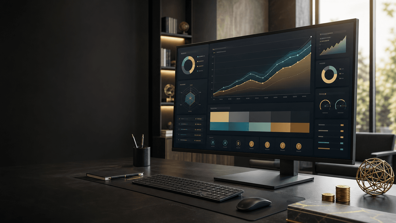 Financial simulation dashboard
